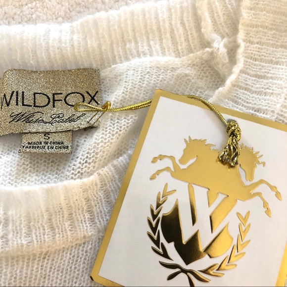 NWT WILDFOX We're the Kids in America Sweater Oversized Sequins Size Small - Picture 9 of 11